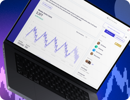 Forecasting research dashboard with trend lines